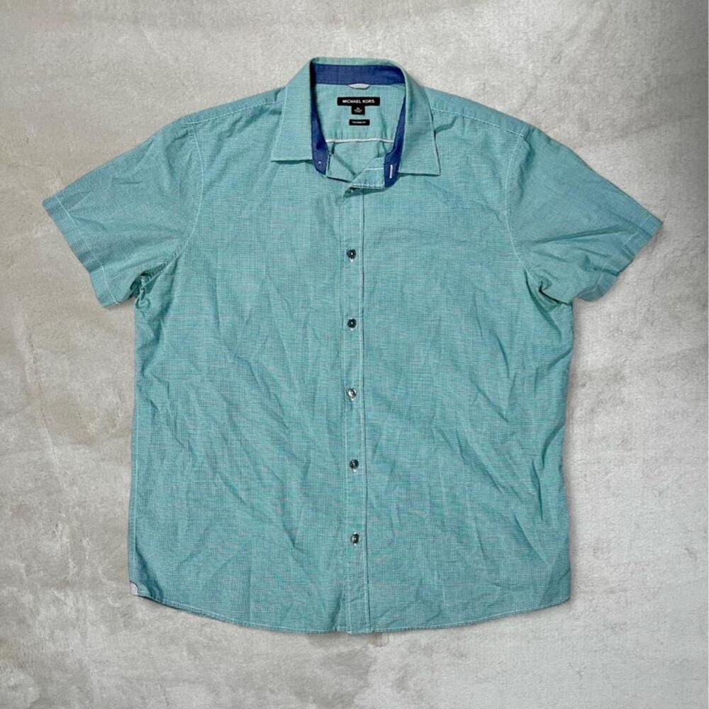 Michael Kors Men's Short Sleeve Button-down Shirt XL